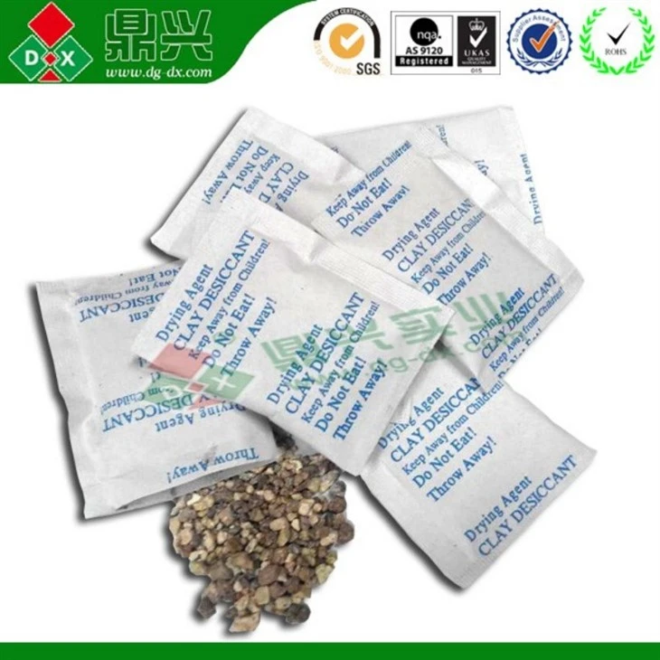 Bulk bentonite clay desiccant bags